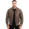  Γνήσιο Ανδρικό Δερμάτινο Μπουφάν - Z519