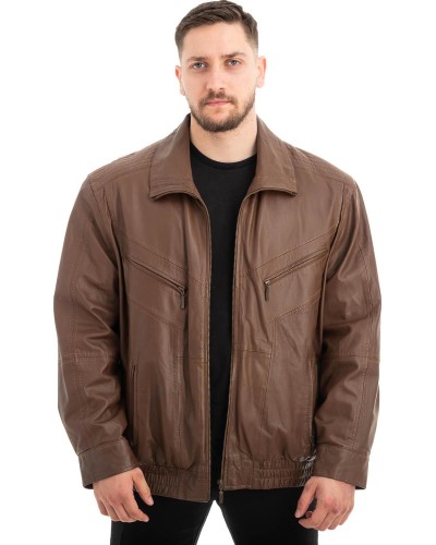  Γνήσιο Ανδρικό Δερμάτινο Μπουφάν - Z520