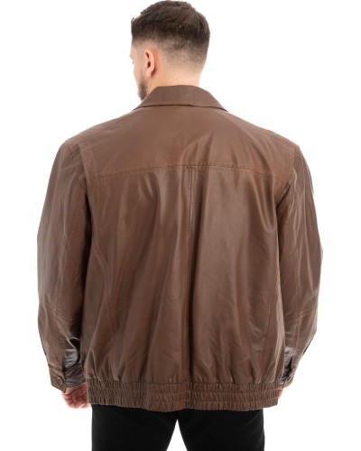  Γνήσιο Ανδρικό Δερμάτινο Μπουφάν - Z520