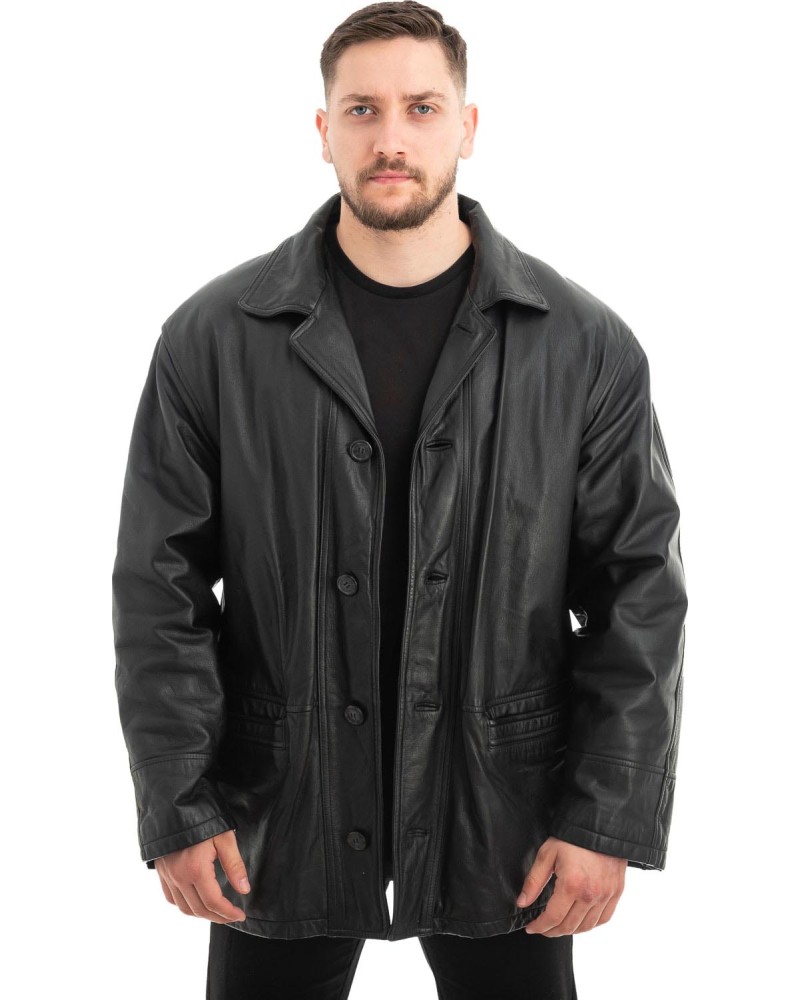 Γνήσιο Ανδρικό Δερμάτινο Μπουφάν - Z526