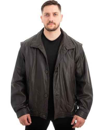  Γνήσιο Ανδρικό Δερμάτινο Μπουφάν - Z536