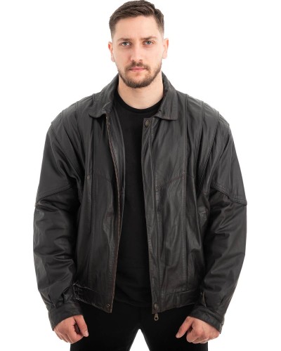  Γνήσιο Ανδρικό Δερμάτινο Μπουφάν - Z537