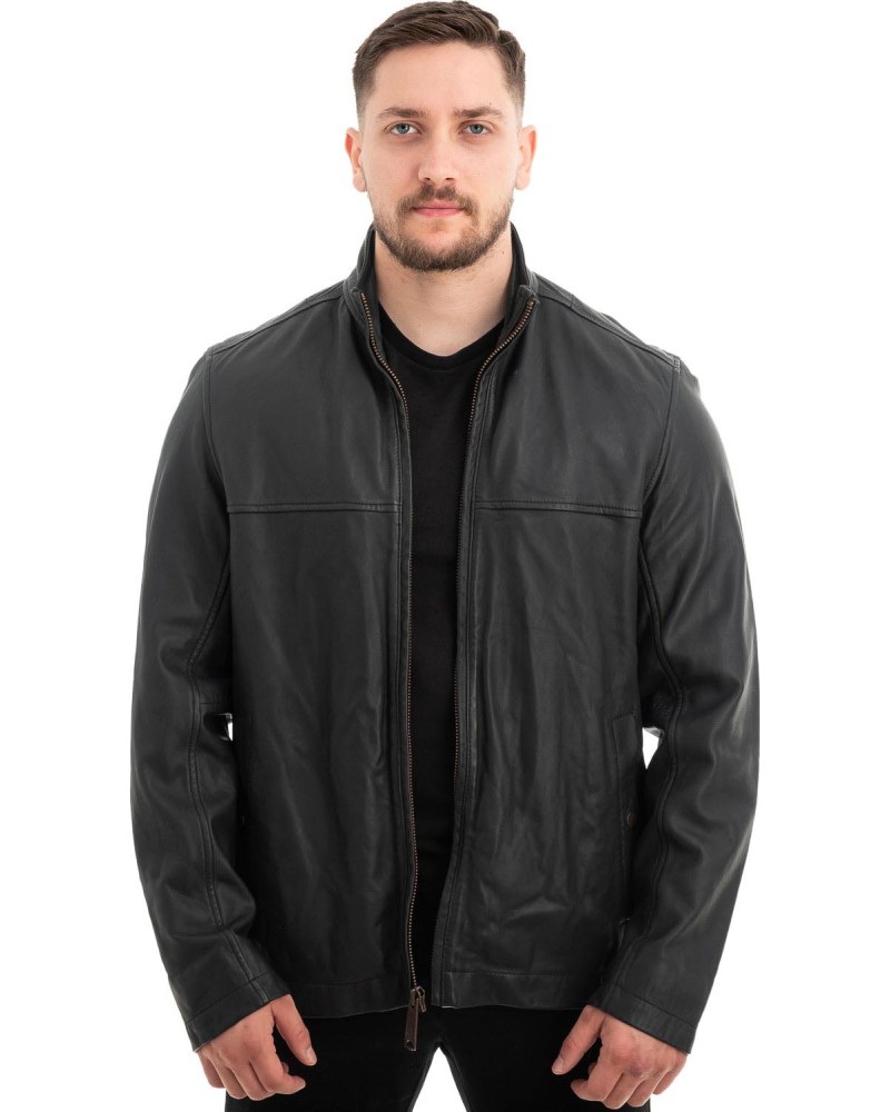  Γνήσιο Ανδρικό Δερμάτινο Μπουφάν - Z538