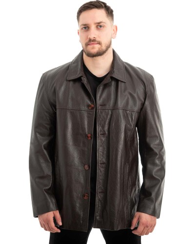  Γνήσιο Ανδρικό Δερμάτινο Μπουφάν - Z539