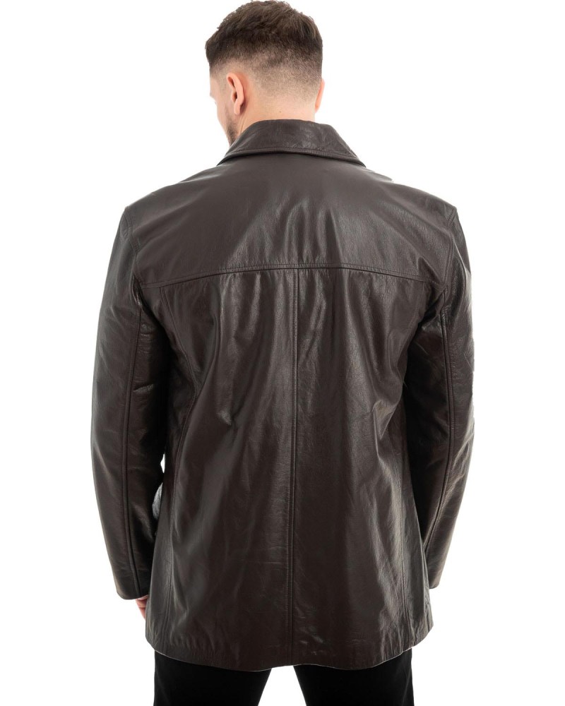  Γνήσιο Ανδρικό Δερμάτινο Μπουφάν - Z539