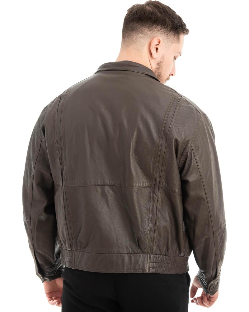  Γνήσιο Ανδρικό Δερμάτινο Μπουφάν - Z540