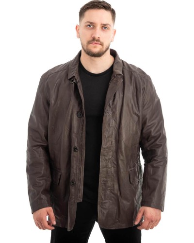  Γνήσιο Ανδρικό Δερμάτινο Μπουφάν - Z541