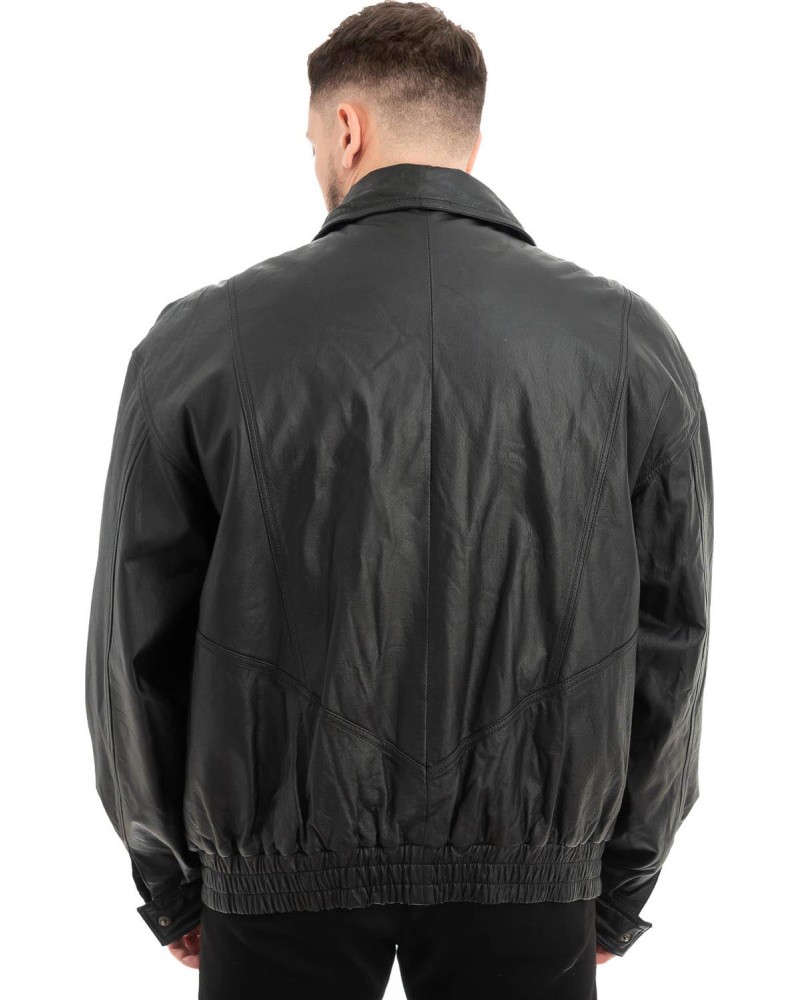  Γνήσιο Ανδρικό Δερμάτινο Μπουφάν - Z545