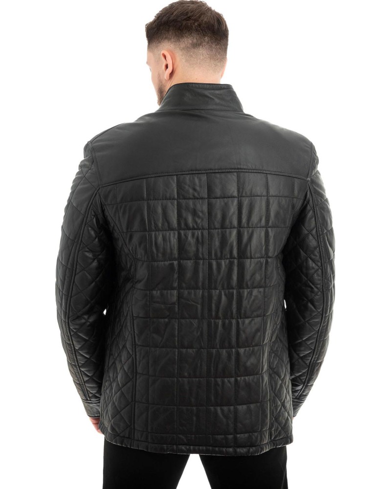  Γνήσιο Ανδρικό Δερμάτινο Μπουφάν - Z548