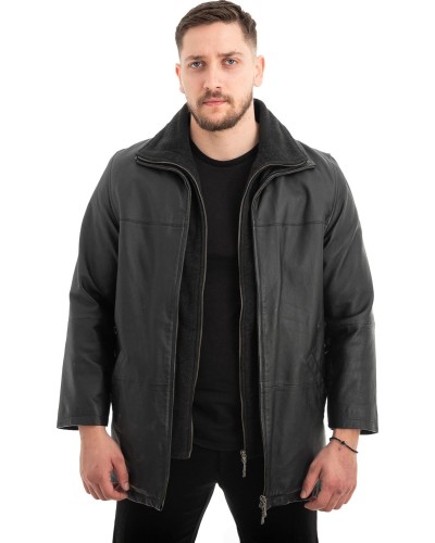  Γνήσιο Ανδρικό Δερμάτινο Μπουφάν - Z549