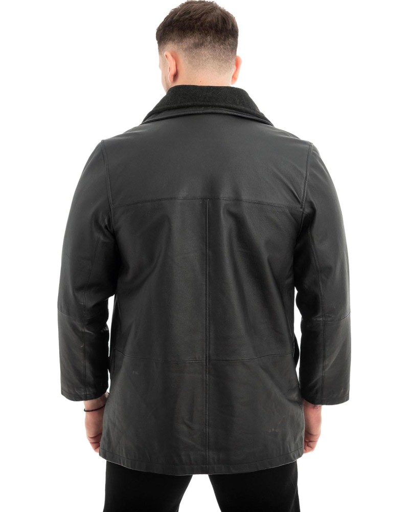  Γνήσιο Ανδρικό Δερμάτινο Μπουφάν - Z549