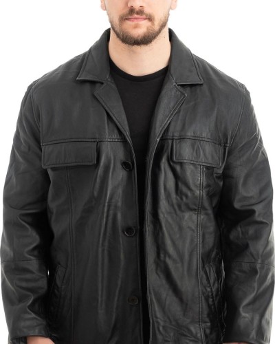 Γνήσιο Ανδρικό Δερμάτινο Σακάκι - Z553