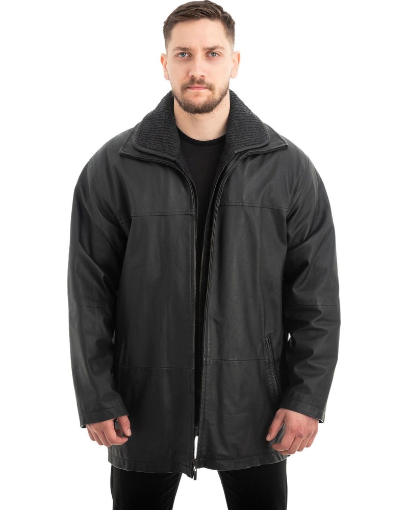  Γνήσιο Ανδρικό Δερμάτινο Μπουφάν - Z554