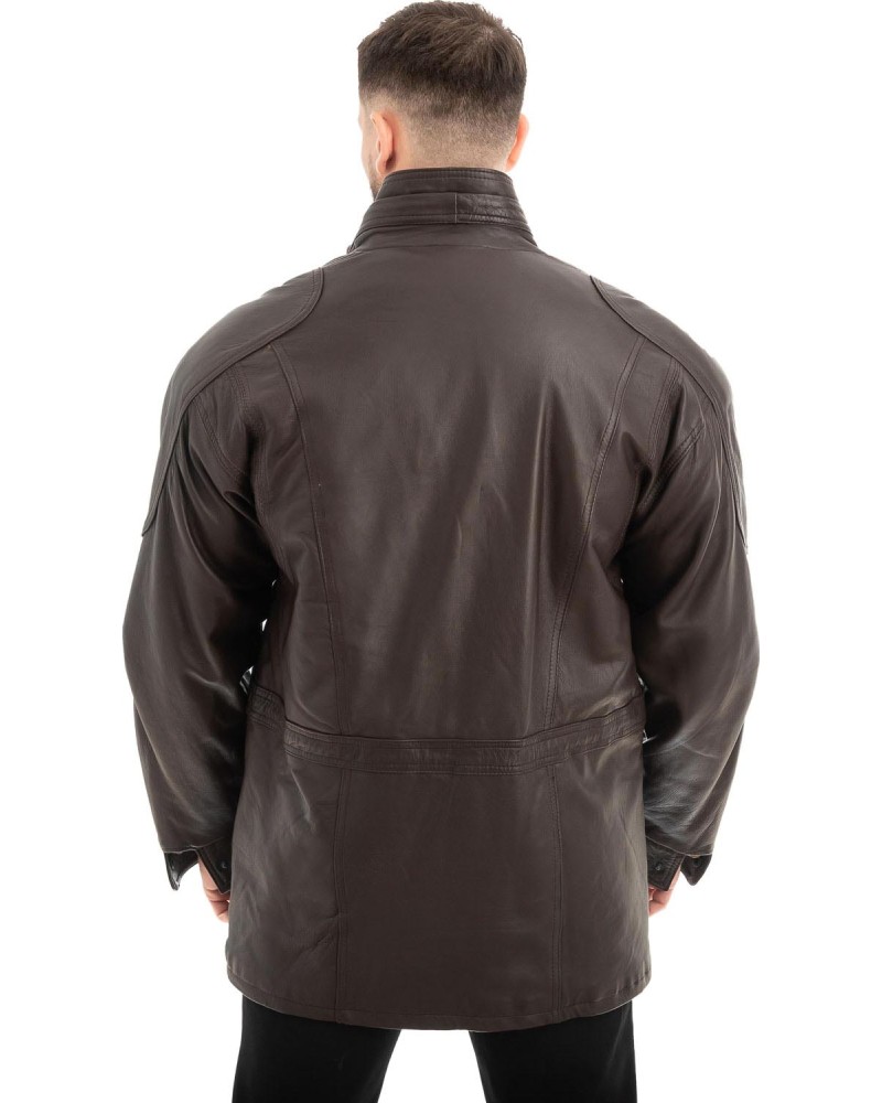  Γνήσιο Ανδρικό Δερμάτινο Μπουφάν - Z560