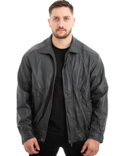  Γνήσιο Ανδρικό Δερμάτινο Μπουφάν - Z561