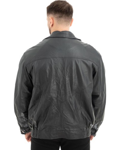 Γνήσιο Ανδρικό Δερμάτινο Μπουφάν - Z561