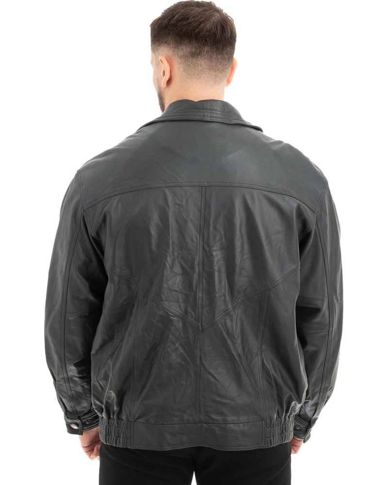  Γνήσιο Ανδρικό Δερμάτινο Μπουφάν - Z561