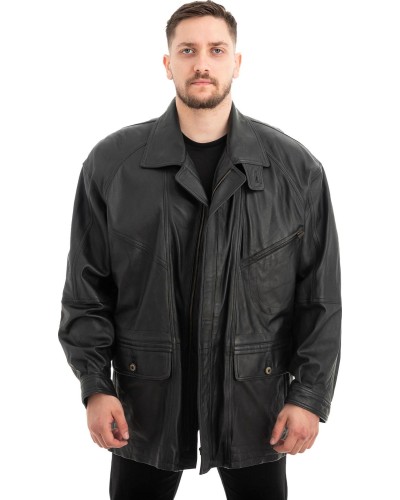  Γνήσιο Ανδρικό Δερμάτινο Μπουφάν - Z563