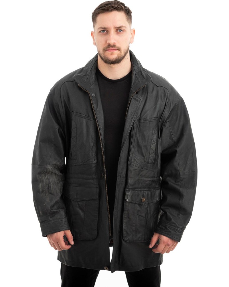  Γνήσιο Ανδρικό Δερμάτινο Μπουφάν - Z565