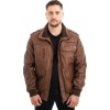  Γνήσιο Ανδρικό Δερμάτινο Μπουφάν - Z567