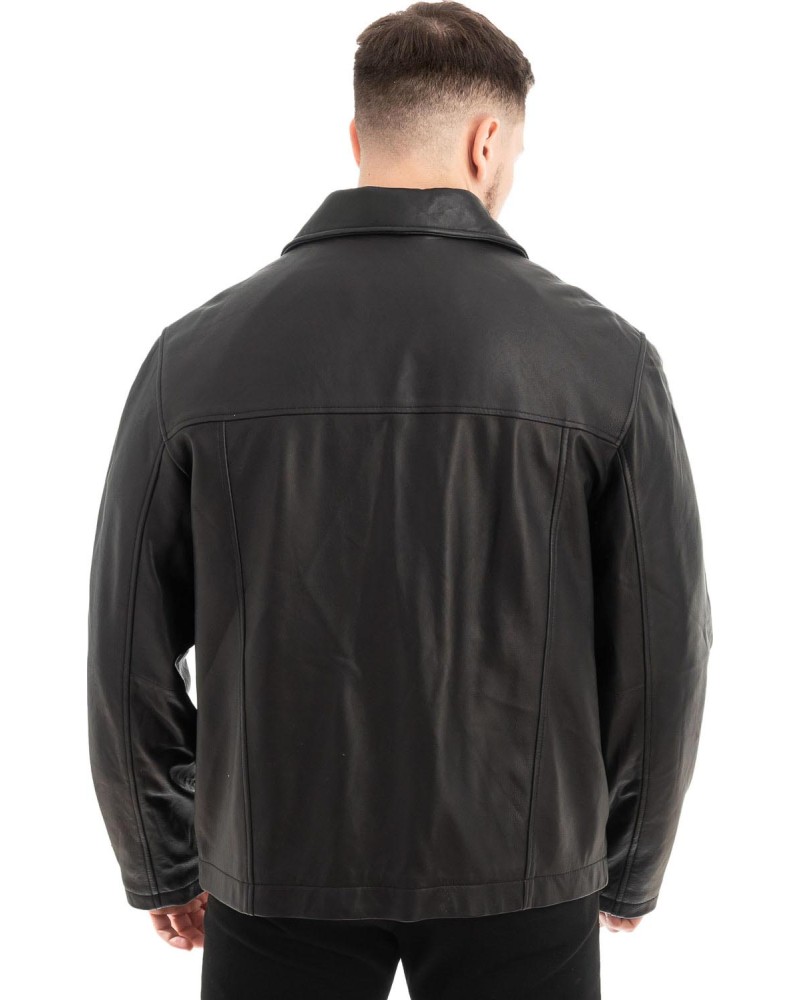  Γνήσιο Ανδρικό Δερμάτινο Μπουφάν - Z569