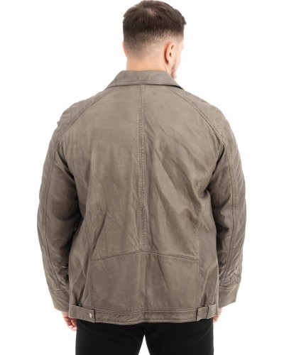  Γνήσιο Ανδρικό Δερμάτινο Μπουφάν - Z570