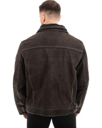  Γνήσιο Ανδρικό Δερμάτινο Μπουφάν - Z572