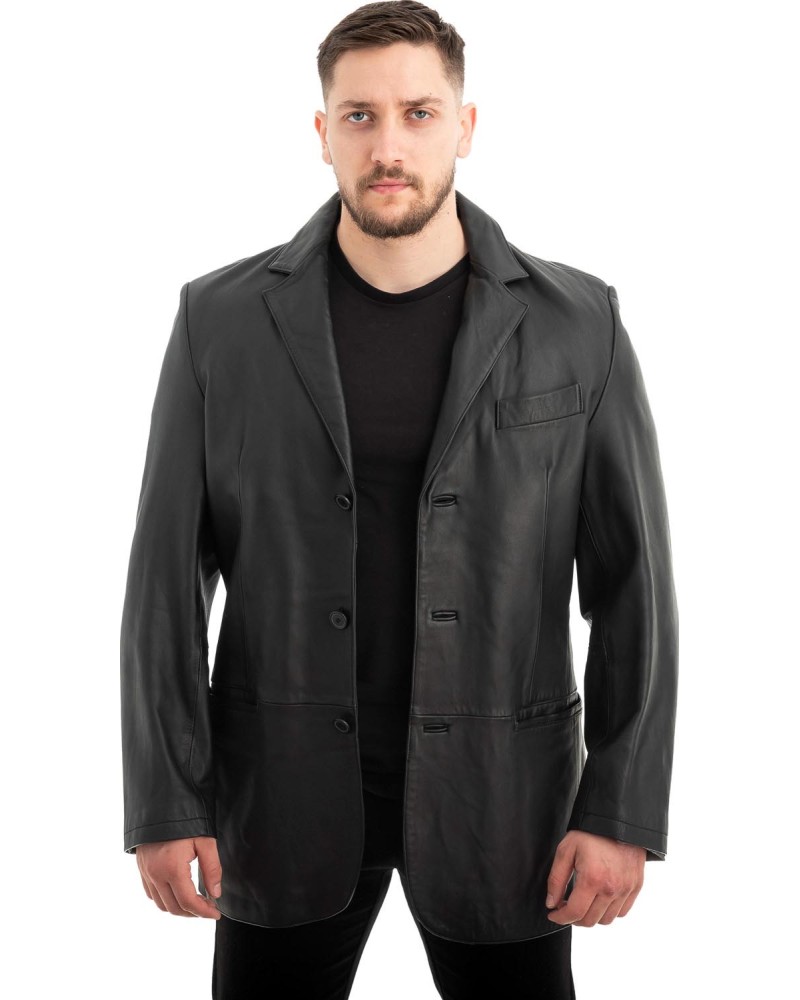 Γνήσιο Ανδρικό Δερμάτινο Σακάκι - Z574