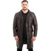Γνήσιο Ανδρικό Δερμάτινο Παλτό - Z576