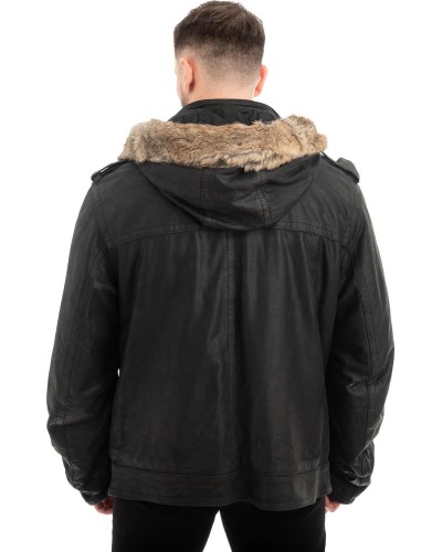  Γνήσιο Ανδρικό Δερμάτινο Μπουφάν - Z588