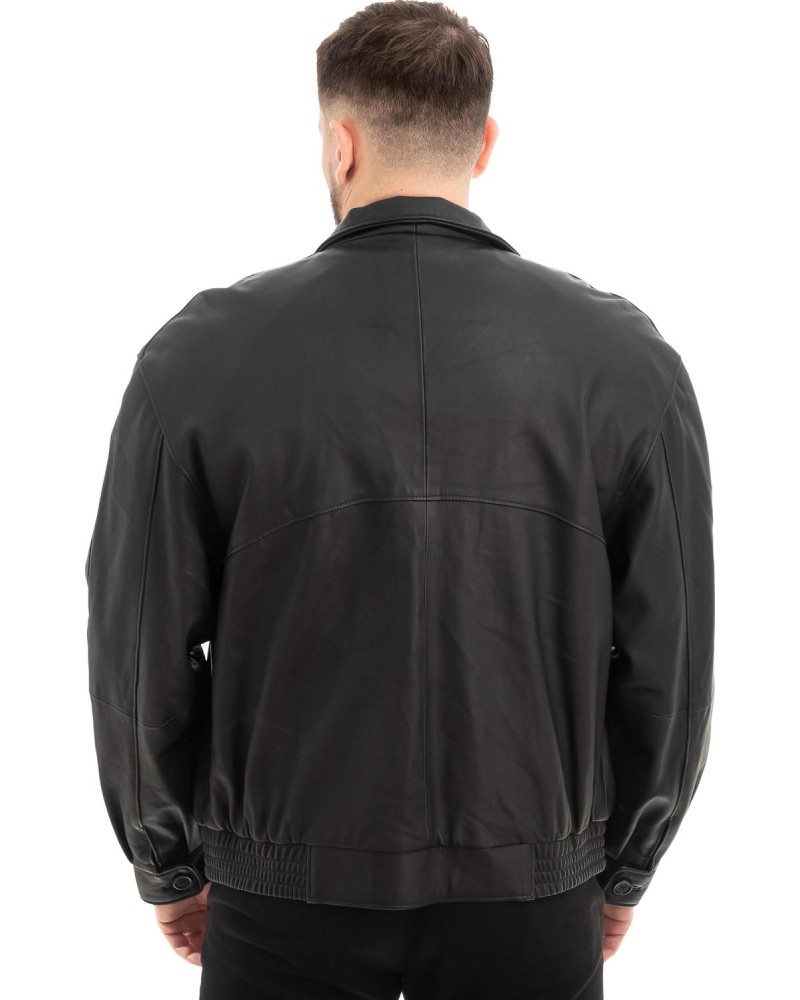  Γνήσιο Ανδρικό Δερμάτινο Μπουφάν - Z590