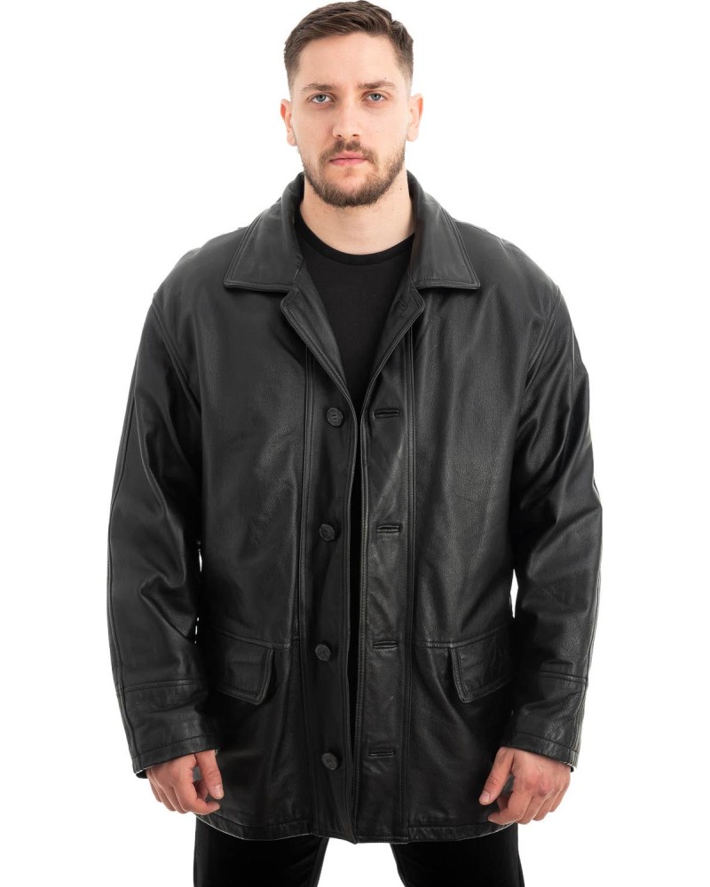  Γνήσιο Ανδρικό Δερμάτινο Μπουφάν - Z593