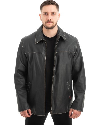  Γνήσιο Ανδρικό Δερμάτινο Μπουφάν - Z595
