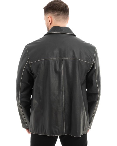  Γνήσιο Ανδρικό Δερμάτινο Μπουφάν - Z595