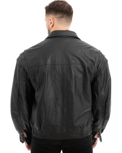  Γνήσιο Ανδρικό Δερμάτινο Μπουφάν - Z601