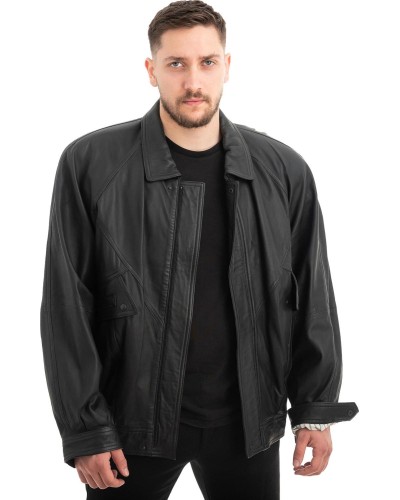  Γνήσιο Ανδρικό Δερμάτινο Μπουφάν - Z603