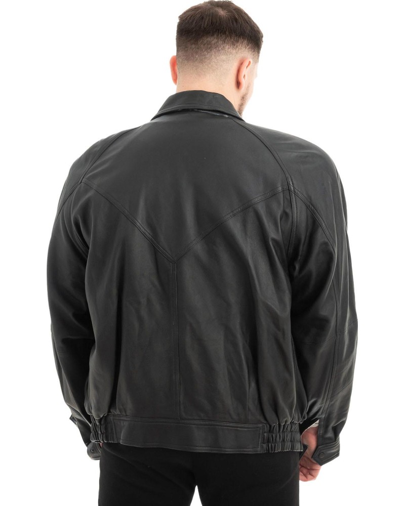  Γνήσιο Ανδρικό Δερμάτινο Μπουφάν - Z603