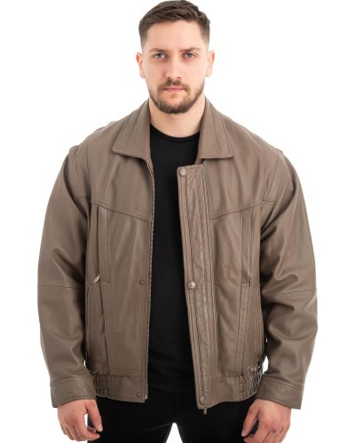  Γνήσιο Ανδρικό Δερμάτινο Μπουφάν - Z605