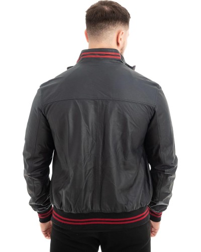  Γνήσιο Ανδρικό Δερμάτινο Μπουφάν - Z606