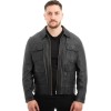  Γνήσιο Ανδρικό Δερμάτινο Μπουφάν - Z612