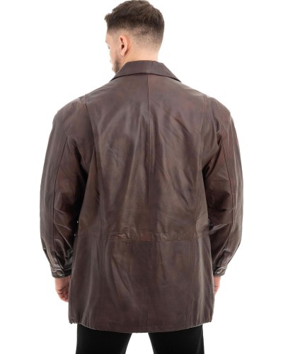  Γνήσιο Ανδρικό Δερμάτινο Μπουφάν - Z616