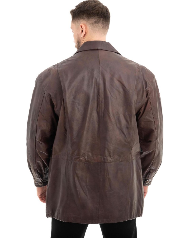  Γνήσιο Ανδρικό Δερμάτινο Μπουφάν - Z616