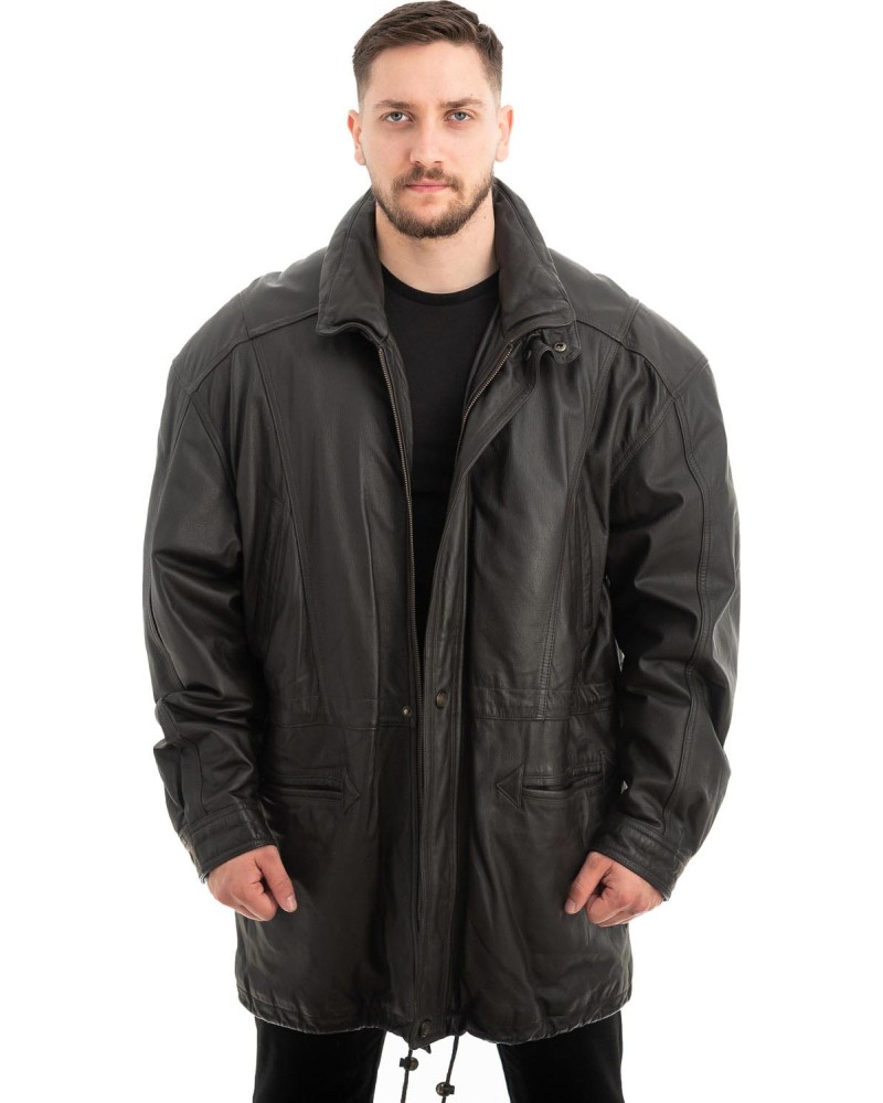  Γνήσιο Ανδρικό Δερμάτινο Μπουφάν - Z617