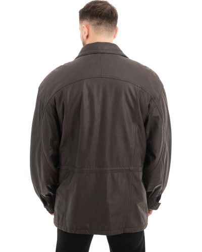  Γνήσιο Ανδρικό Δερμάτινο Μπουφάν - Z618