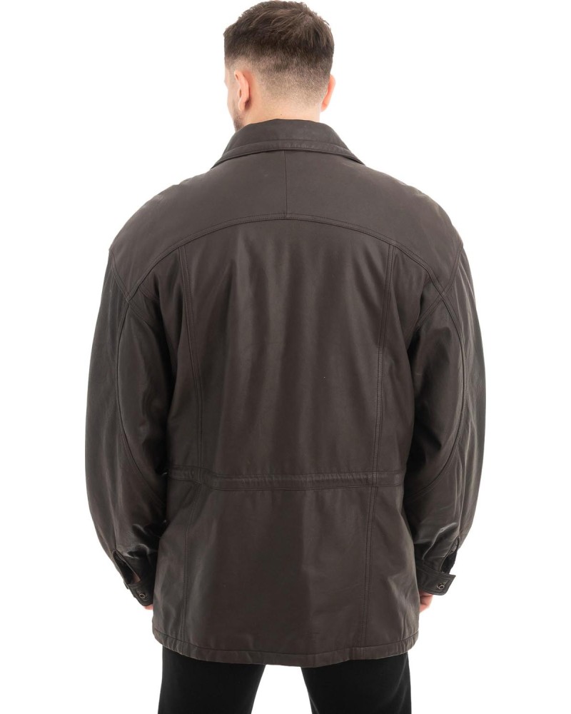  Γνήσιο Ανδρικό Δερμάτινο Μπουφάν - Z618