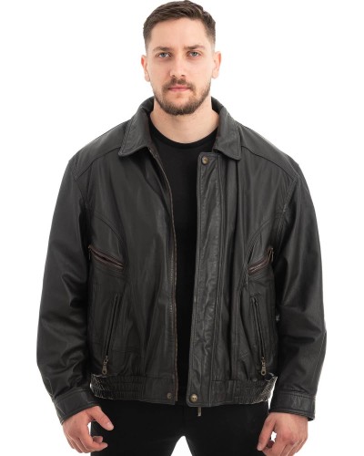  Γνήσιο Ανδρικό Δερμάτινο Μπουφάν - Z621
