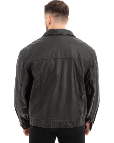  Γνήσιο Ανδρικό Δερμάτινο Μπουφάν - Z621