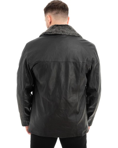  Γνήσιο Ανδρικό Δερμάτινο Μπουφάν - Z627