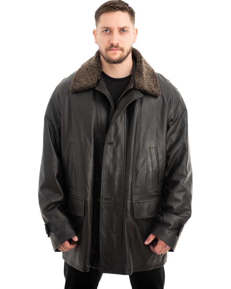  Γνήσιο Ανδρικό Δερμάτινο Μπουφάν - Z631