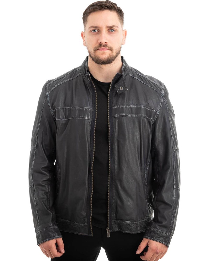  Γνήσιο Ανδρικό Δερμάτινο Μπουφάν - Z635